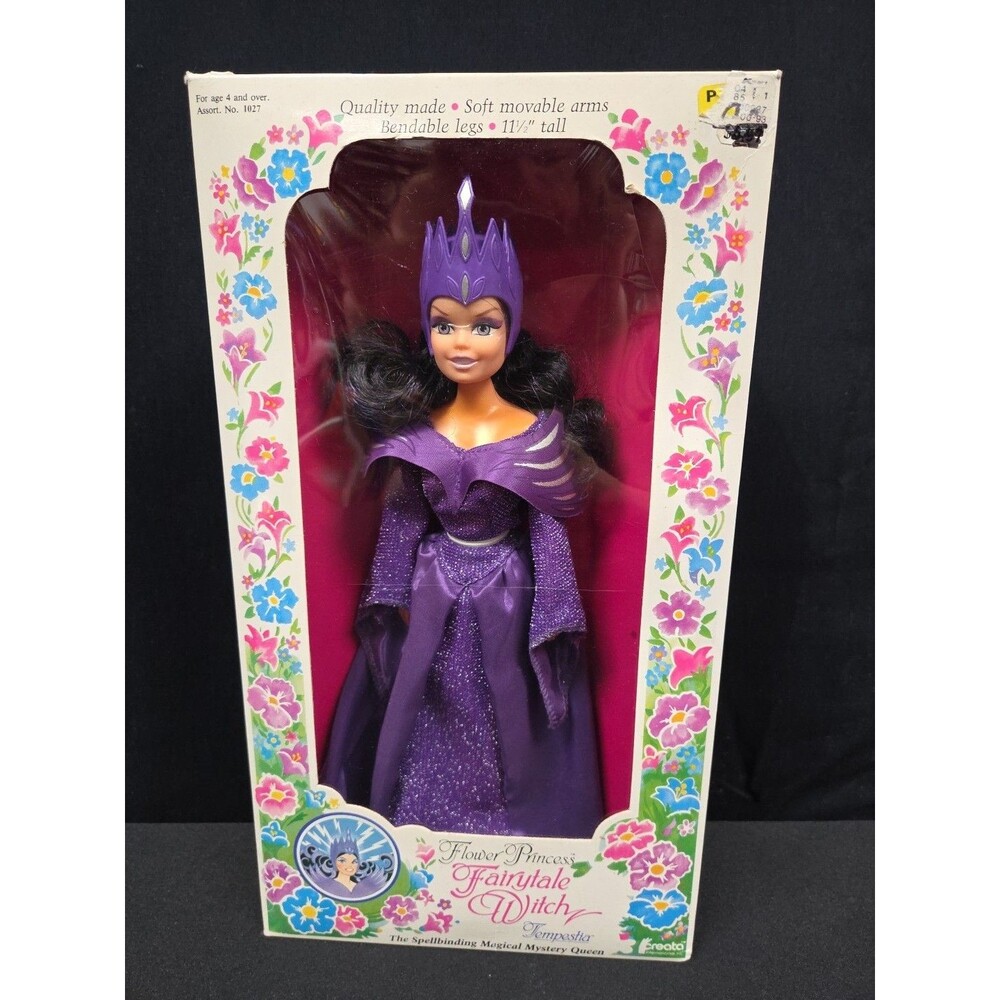 Flower Princess Fairytale Witch Tempestia Doll #1027 Creata Vintage 1984